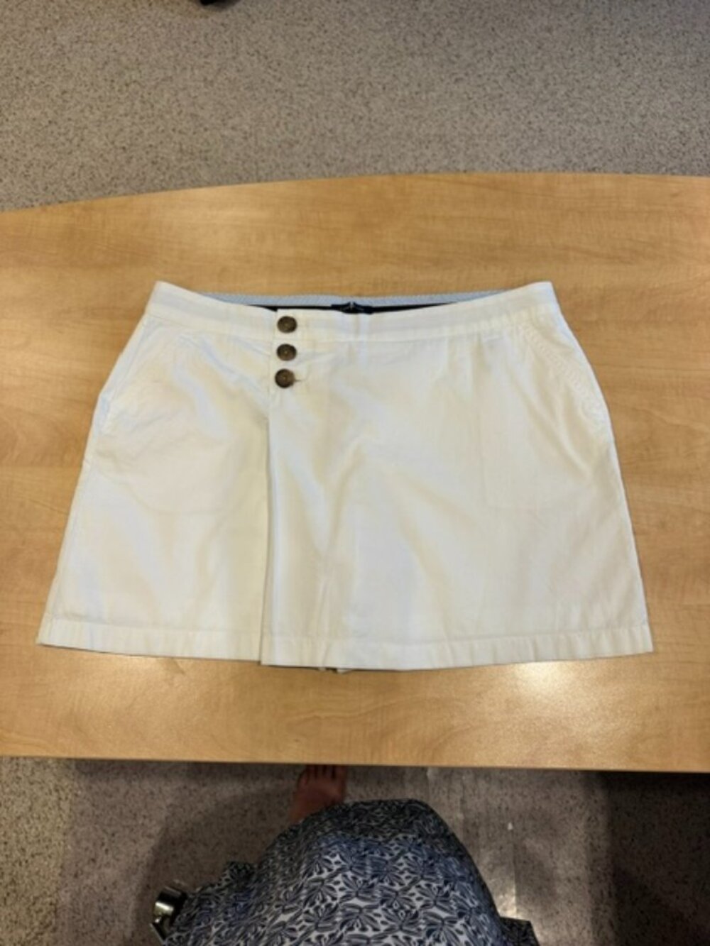NWT Lands End White Skort Size 18